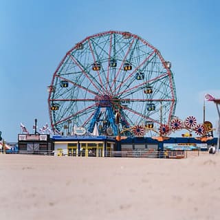 Coney Island parco giochi a New York spiaggia mare