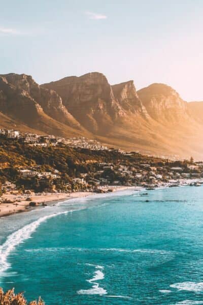 Sudafrica vista Cape Town mare
